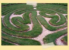 Image of a labyrinth made of grass